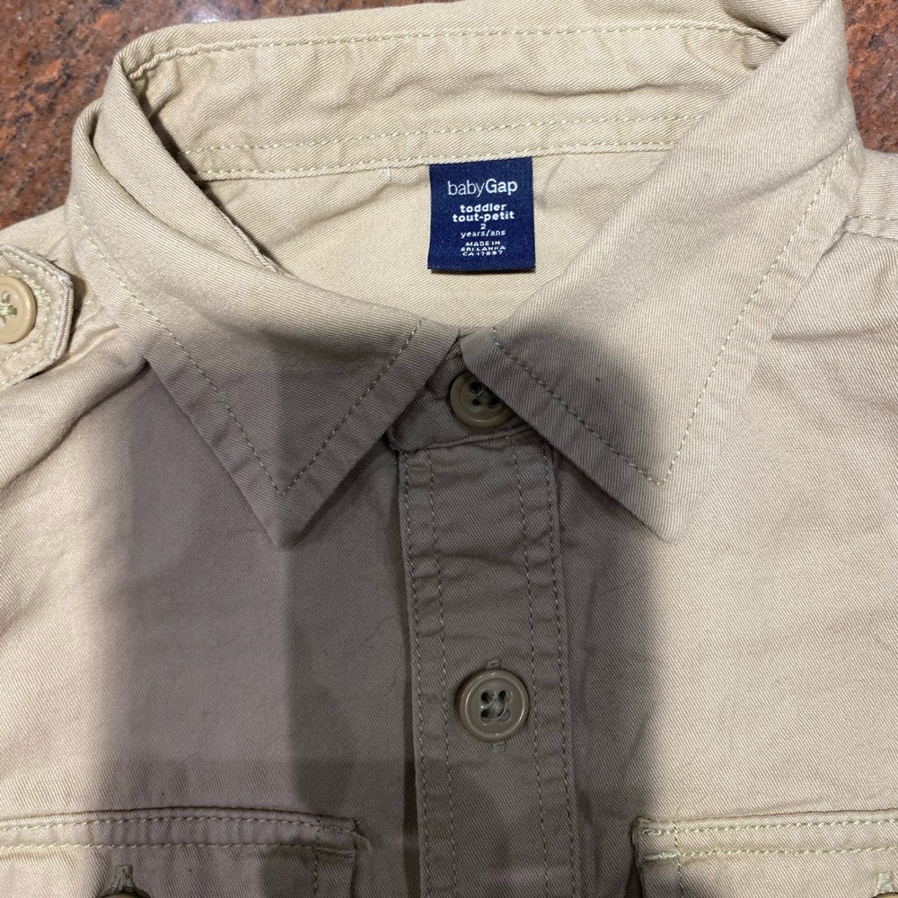 3 for $30 Gap Long-Sleeve Utility Shirt with Ribbed Waist Pull-on Jeans - Picture 5 of 8